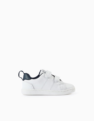 Baskets Bébé 'ZY 1996', Blanc/Bleu Foncé