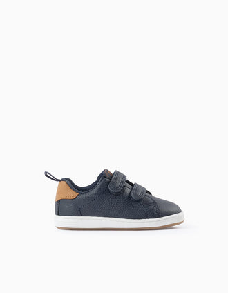 Baskets Bébé Garçon 'ZY 1996', Bleu Foncé/Camel