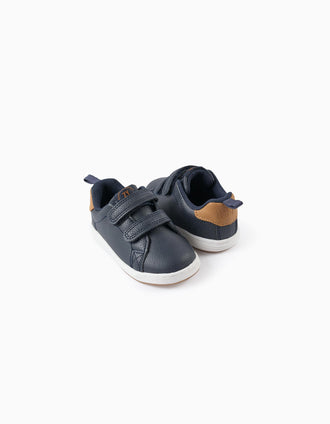 Baskets Bébé Garçon 'ZY 1996', Bleu Foncé/Camel