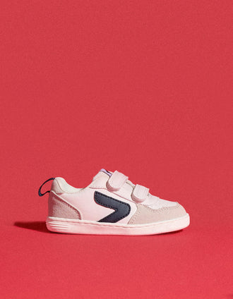 Baskets Bébé 'ZY Move', Blanc/Bleu Foncé