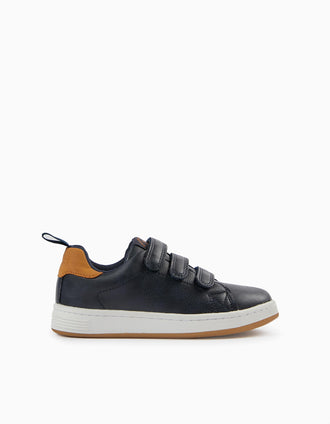 Zapatillas para Niño 'ZY 1996', Azul Oscuro/Camel