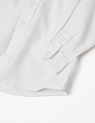 Chemise à Manches Longues en Coton Bébé Garçon, Blanc