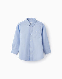 Camisa de Algodão para Menino, Azul