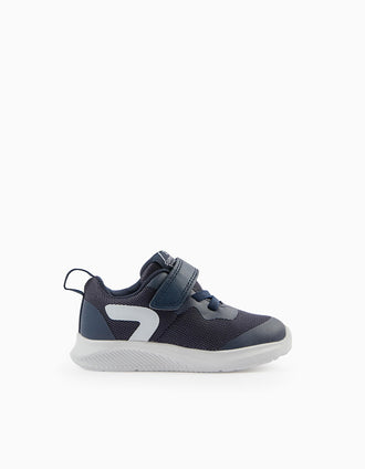 Chaussures pour nouveau-né 'My First Steps - ZY Superlight', bleu foncé/blanc
