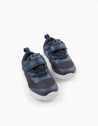 Chaussures pour nouveau-né 'My First Steps - ZY Superlight', bleu foncé/blanc