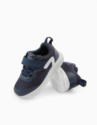 Chaussures pour nouveau-né 'My First Steps - ZY Superlight', bleu foncé/blanc