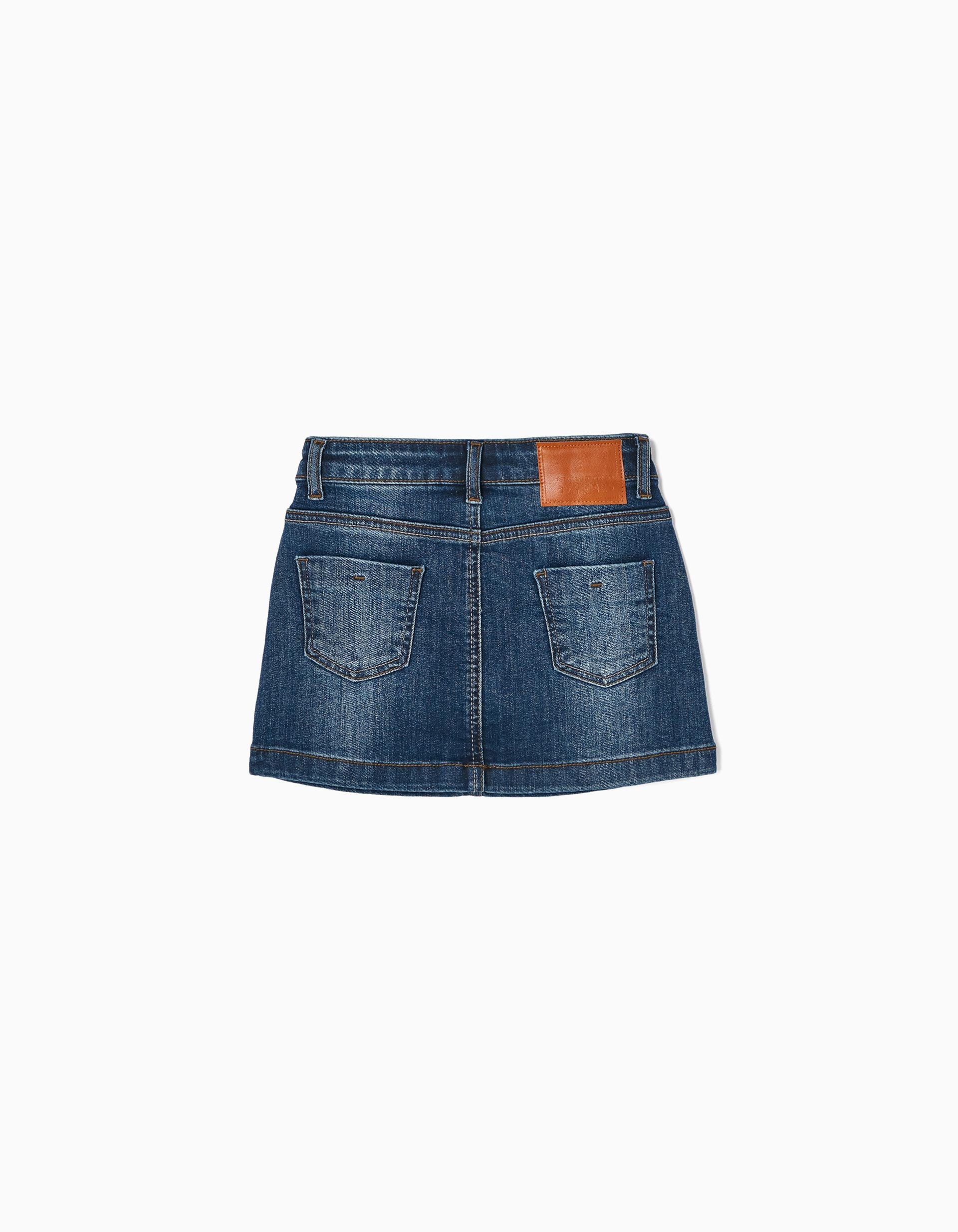 Cotton Denim Skirt for Girls, Blue