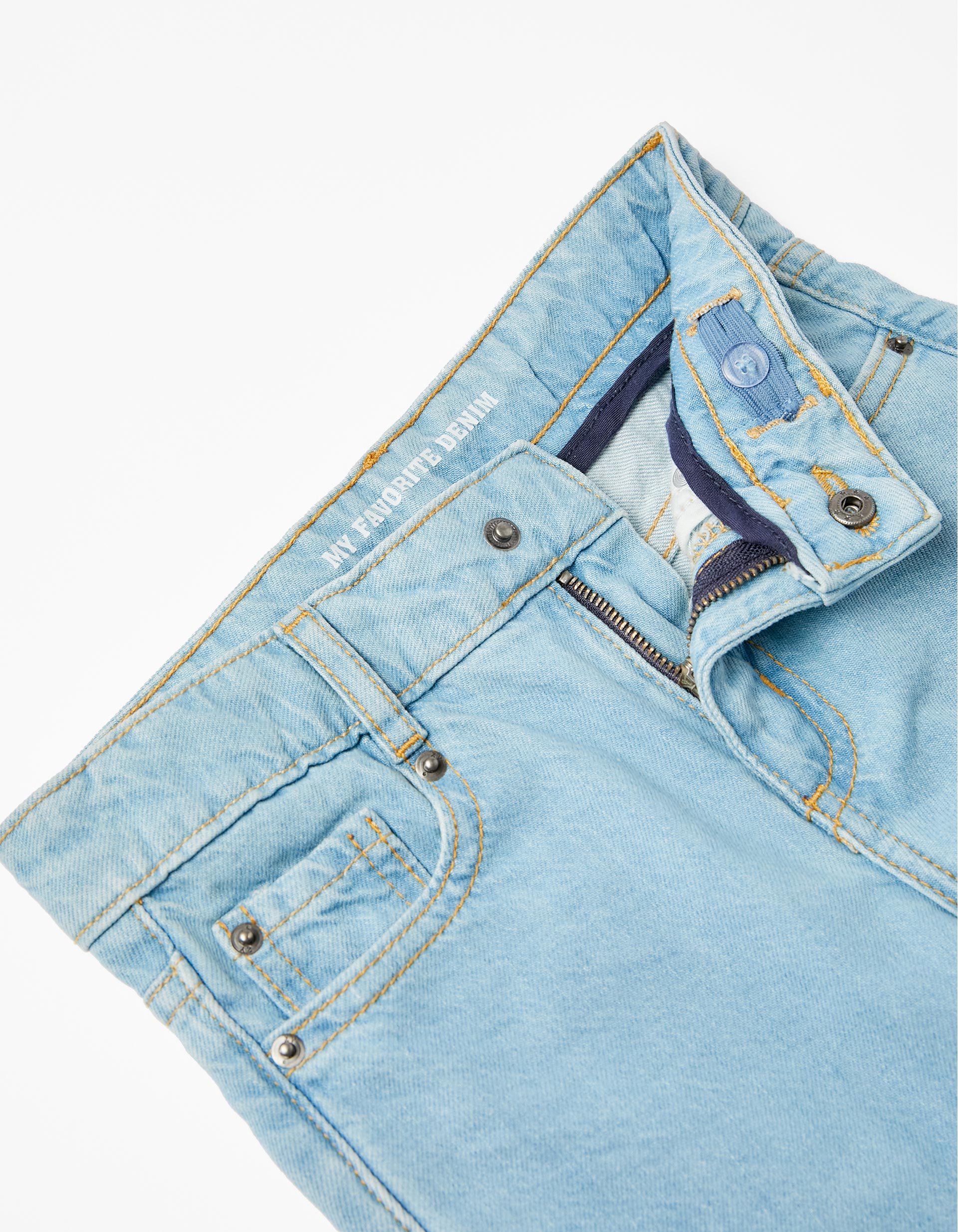 Cotton Jeans for Boys 'Straight Fit', Light Blue