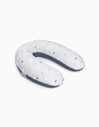 Almohada 3 En 1 Doomoo Budy Blue Grey Moon