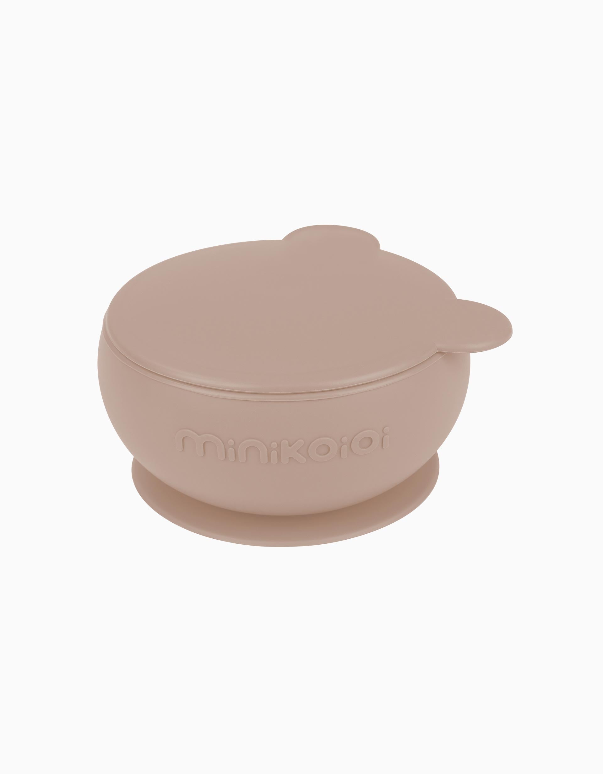 Bowl with Lid Minikoioi River Beige 6M+