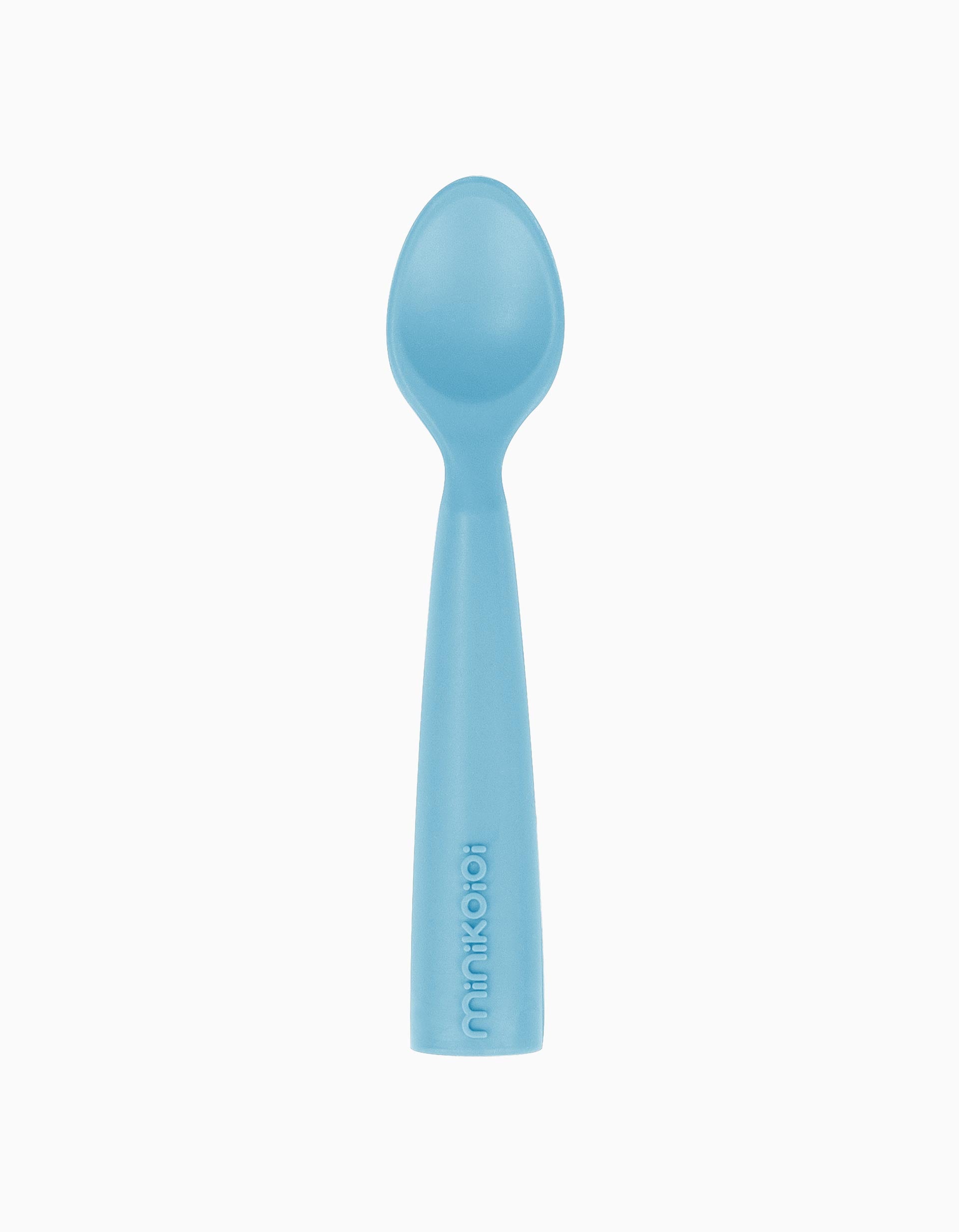 Cuillère Silicone Minikoioi Woody Blue 6M+