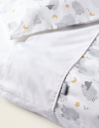 Cot Sheet Set Chicco Next2Me Grey Sheep