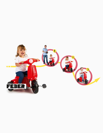 Motocicleta Elétrica Scooter 3 em 1 Feber 18M+