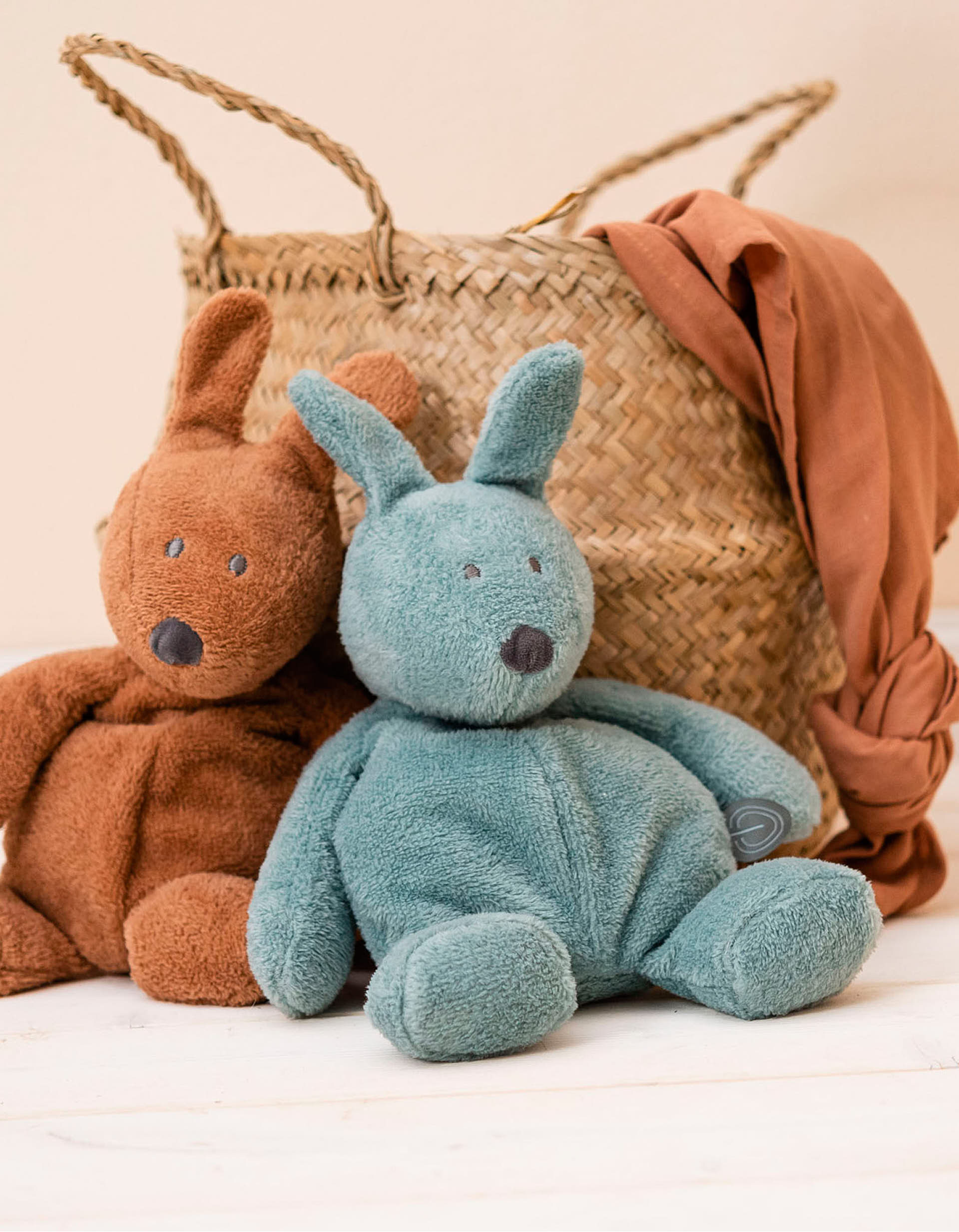 Plush Toy Rabbit Bonnie Nattou Green 30 Cm