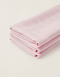 3 Muselinas Plain 65x65 Pink Zy Baby