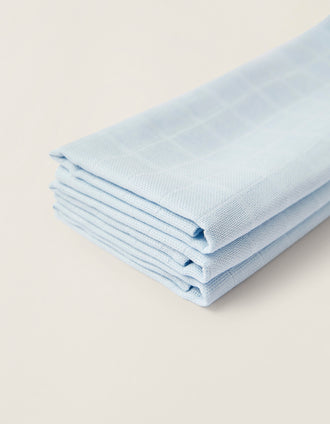 3 Langes Plain 65X65 Blue Zy Baby 