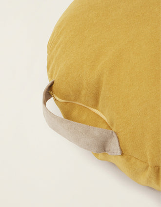 Almohadón De Suelo Redondo Amarillo 3A+ Zy Baby