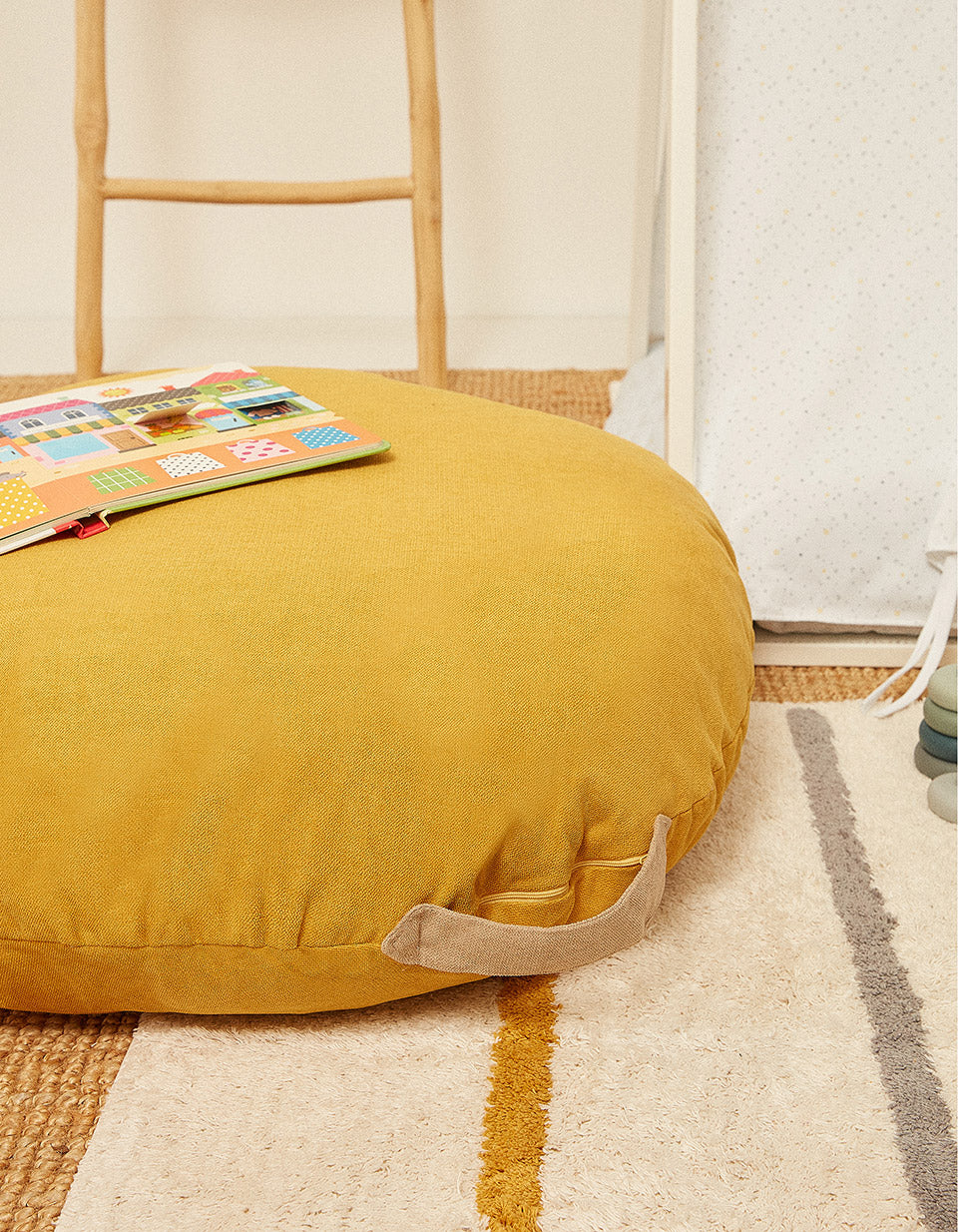 Round Floor Cushion Yellow 3A+ Zy Baby