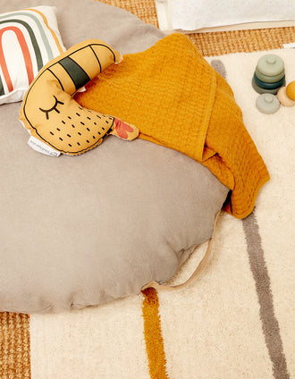 Almohada de Suelo Redonda Ash Grey 3A+ Zy Baby
