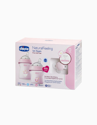 Coffret Cadeau Natural Feeling 0M+ Chicco Pink