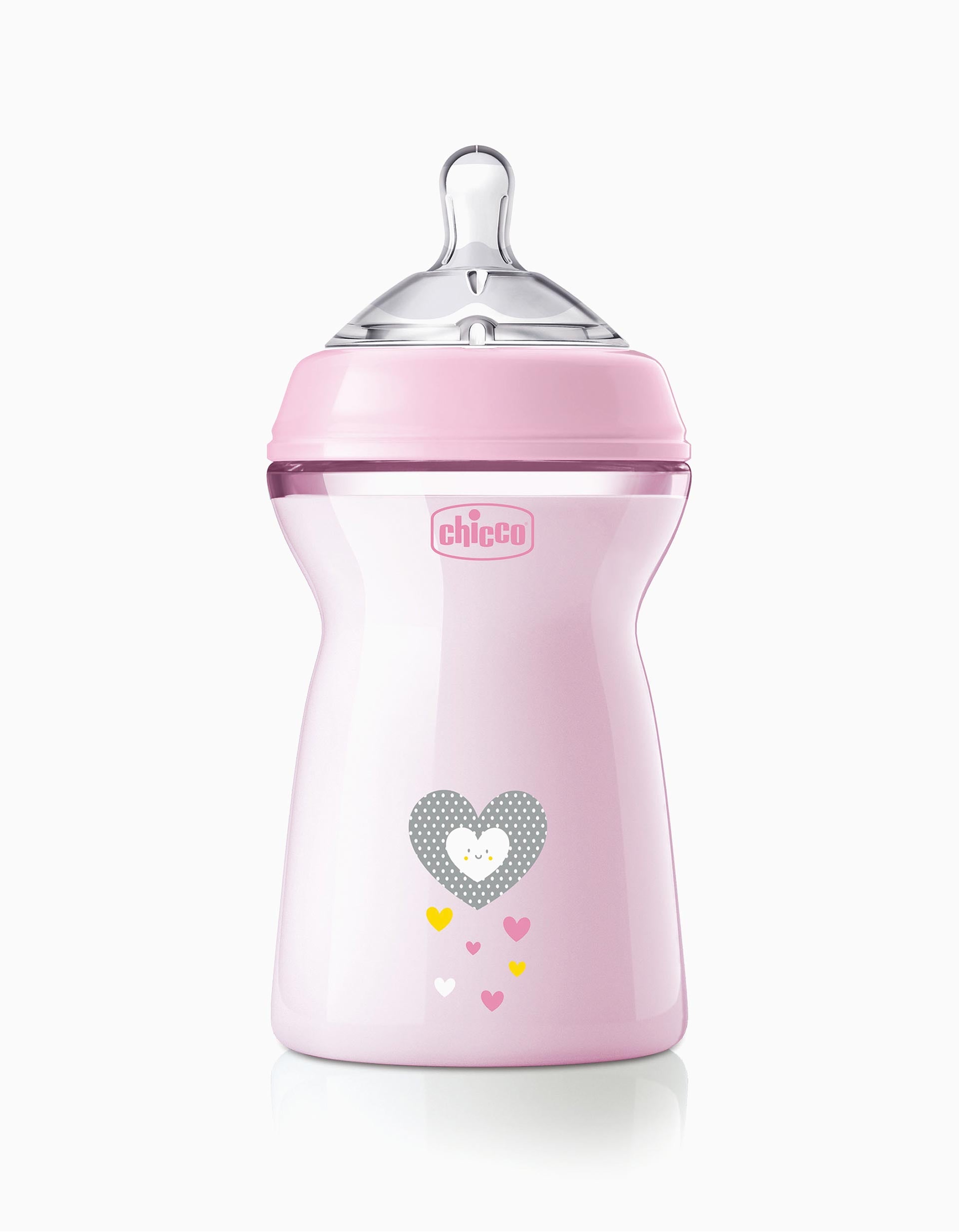 Bottle 330Ml NaturalFeeling Pink 6M+ Chicco