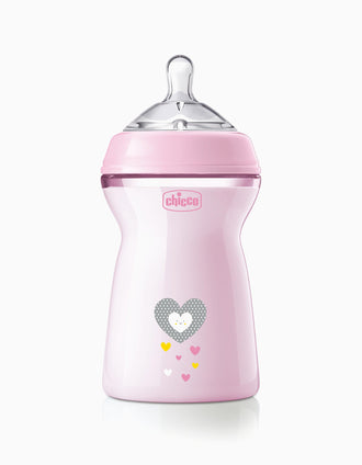 Biberón 330 ml NaturalFeeling Pink 6M+ Chicco
