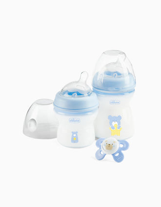 Coffret Cadeau Natural Feeling 0M+ Chicco Blue