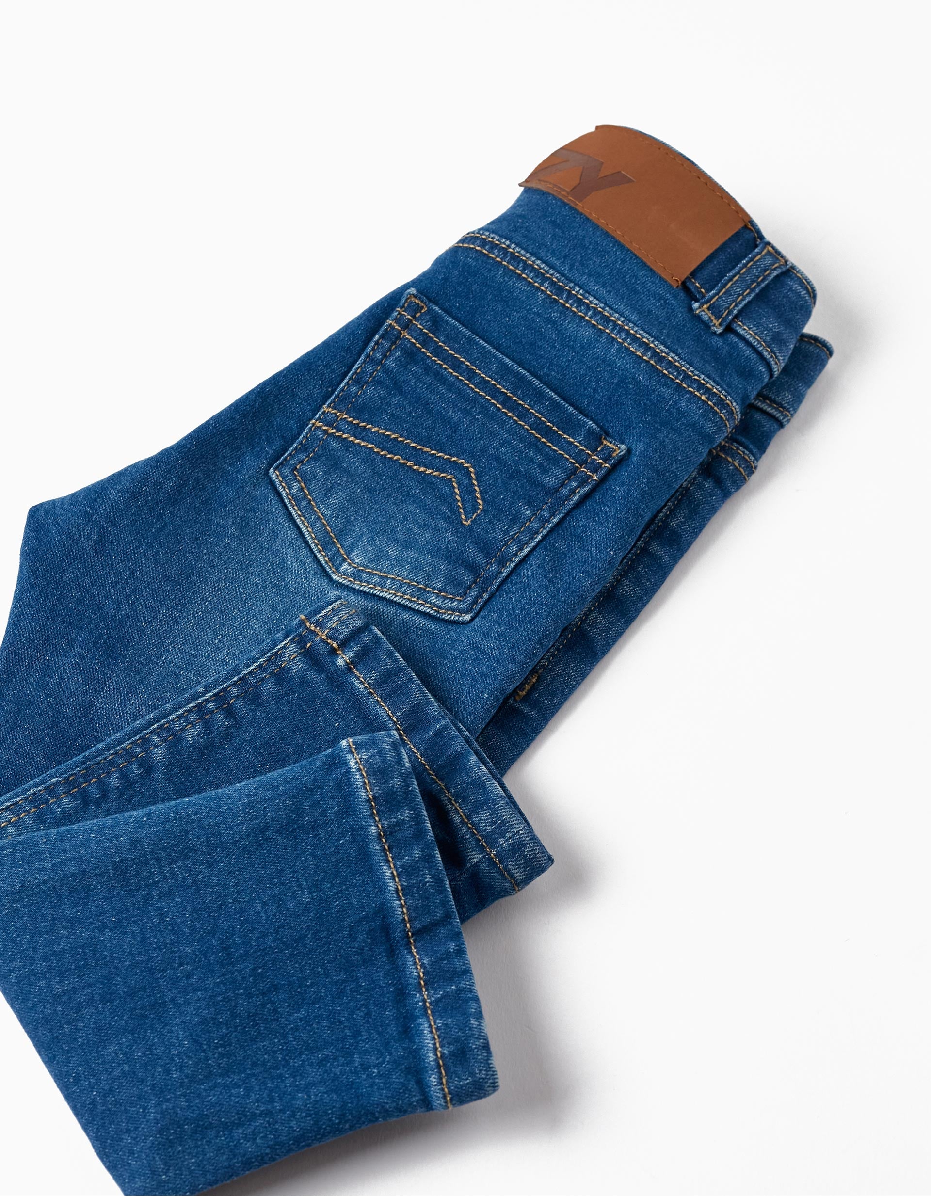 Denim Trousers for Baby Boy, Blue