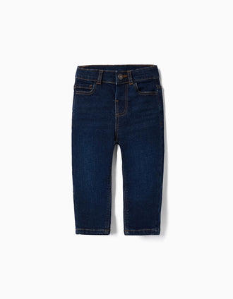 Pantalones de Ganga para Bebé Niño, Azul Oscuro