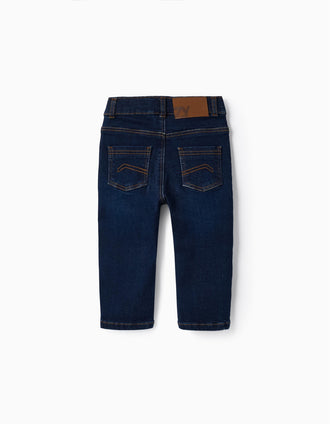 Pantalones de Ganga para Bebé Niño, Azul Oscuro
