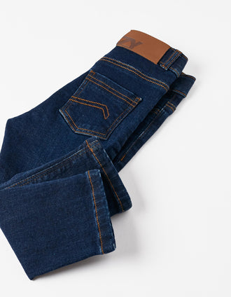 Pantalones de Ganga para Bebé Niño, Azul Oscuro