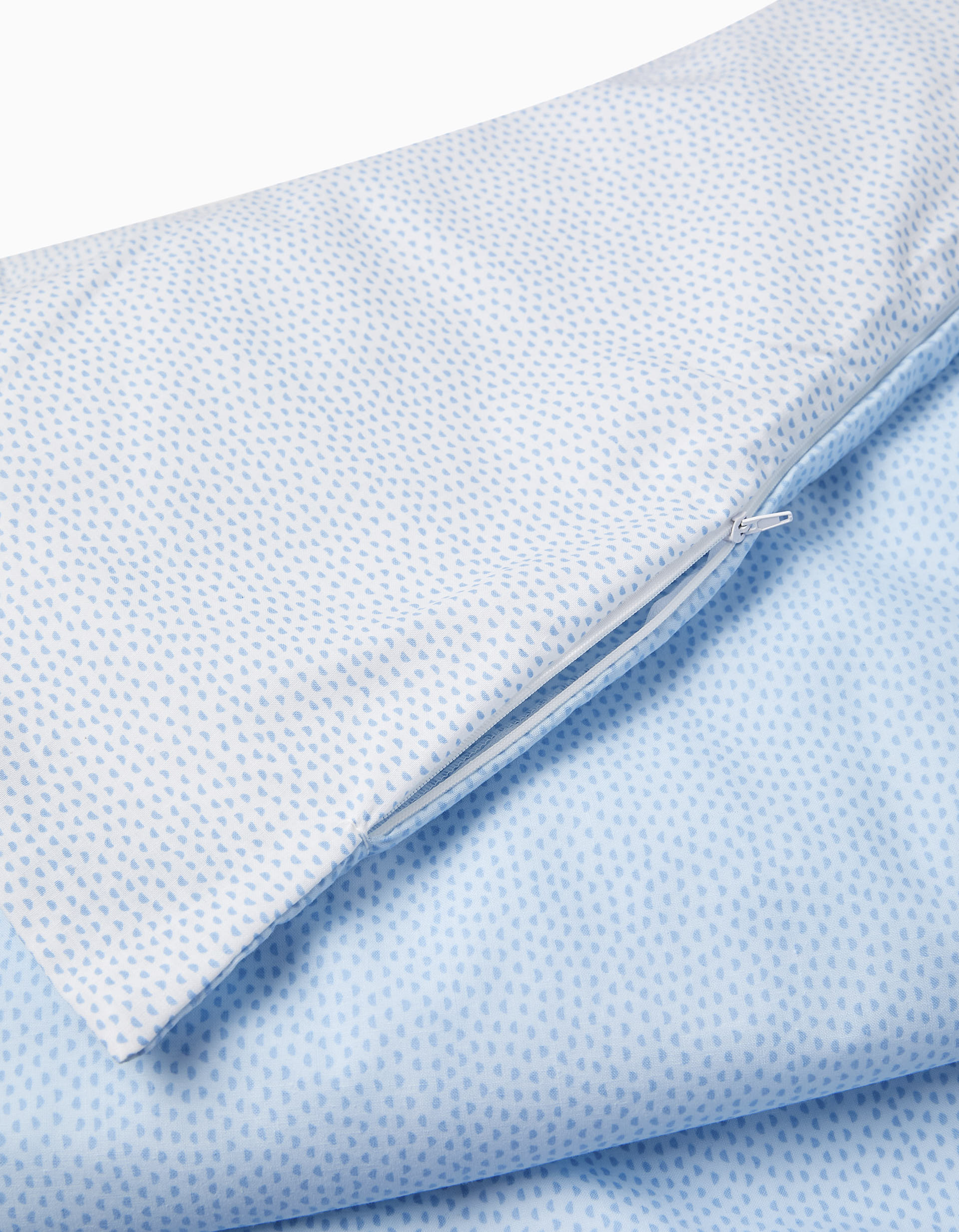 Duvet, Bumper and Pillowcase 60X120Cm Volare Blue Bimbichic