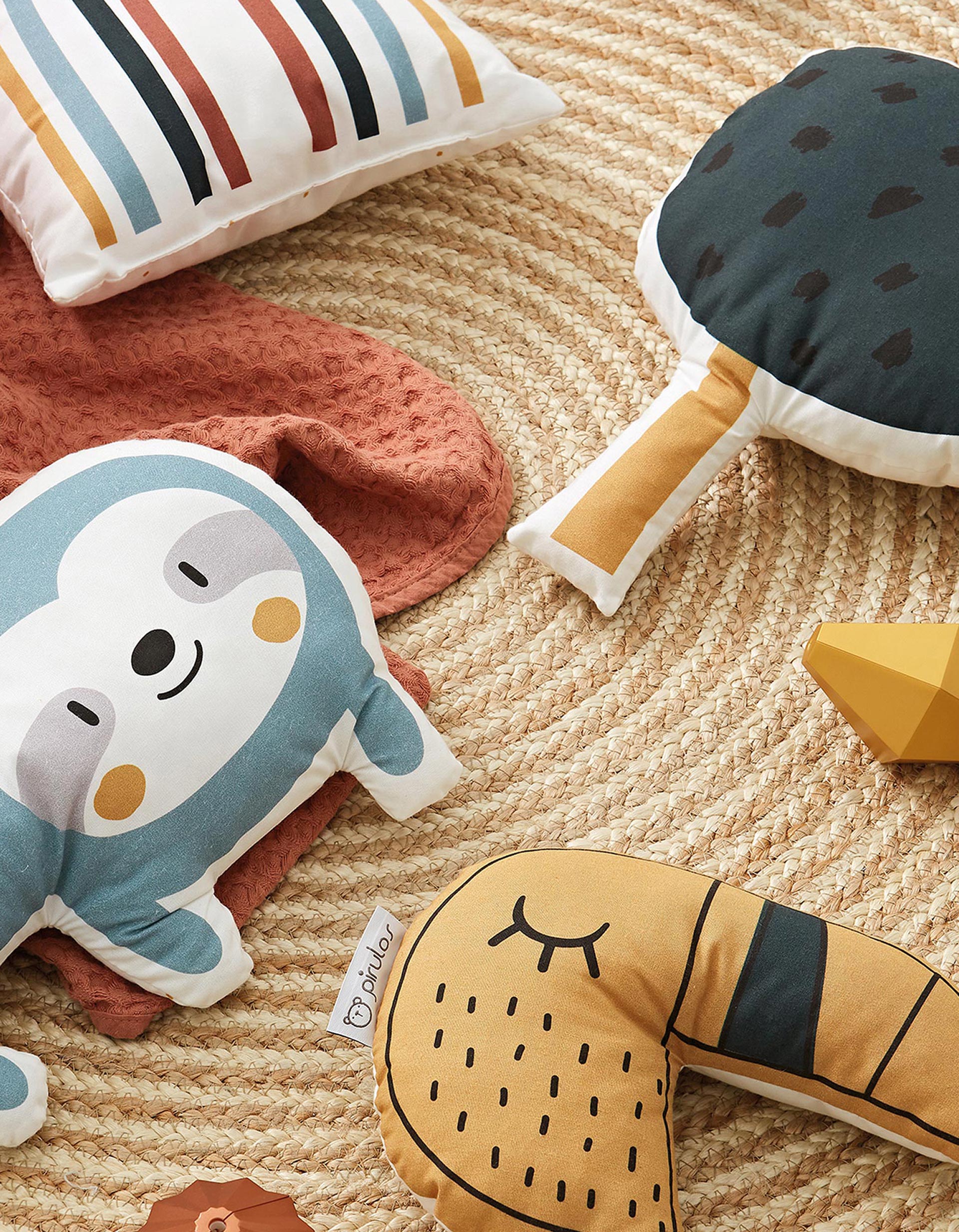 Lot Coussins Décoratifs 4Pcs Jungle Bimbipirulos