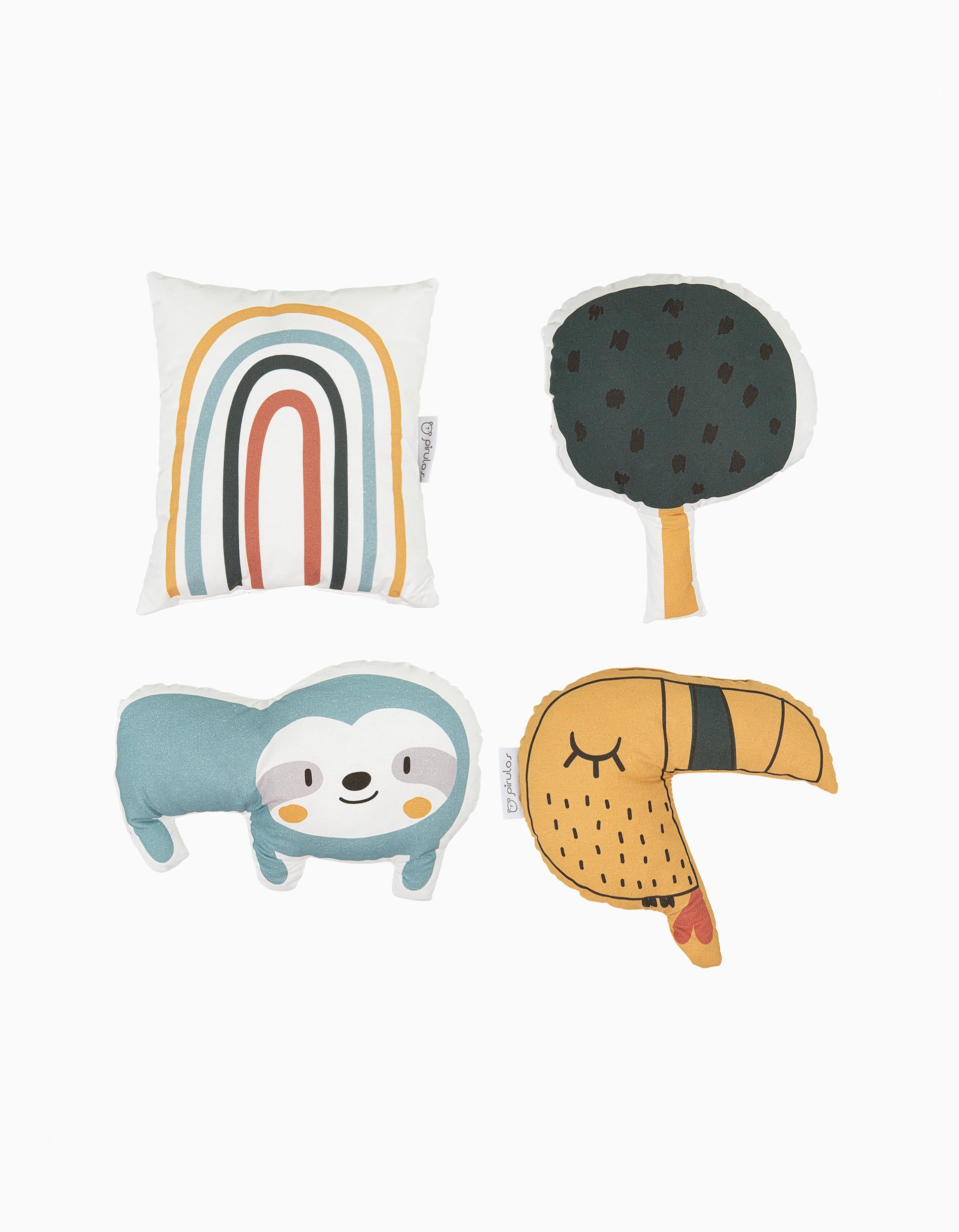 Lot Coussins Décoratifs 4Pcs Jungle Bimbipirulos