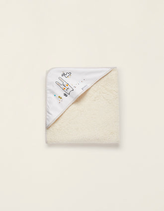 Toalha De Banho Com Capuz 100X100cm Funny Beige Bimbichic