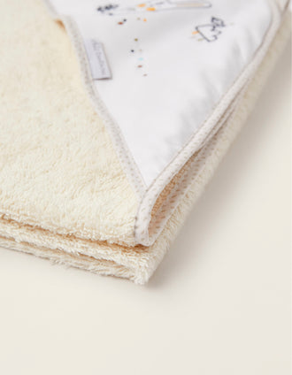 Toalha De Banho Com Capuz 100X100cm Funny Beige Bimbichic