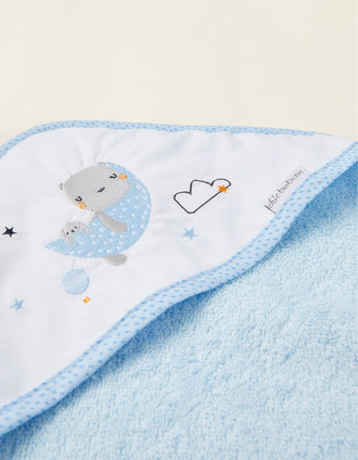 Toalha De Banho Com Capuz 100X100Cm Volare Blue Bimbichic