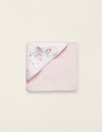 Toalha De Banho Com Capuz 100X100Cm Volare Pink Bimbichic
