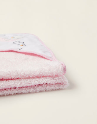Toalha De Banho Com Capuz 100X100Cm Volare Pink Bimbichic