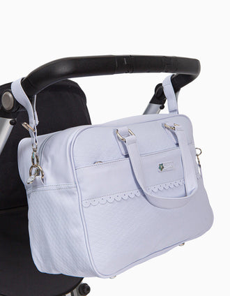 Changing Bag Ecopiel Rombos Blue Bimbipirulos