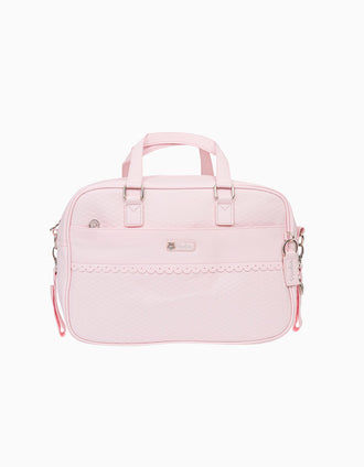 Bolso Cambiador Ecopiel Rombos Pink Bimbipirulos