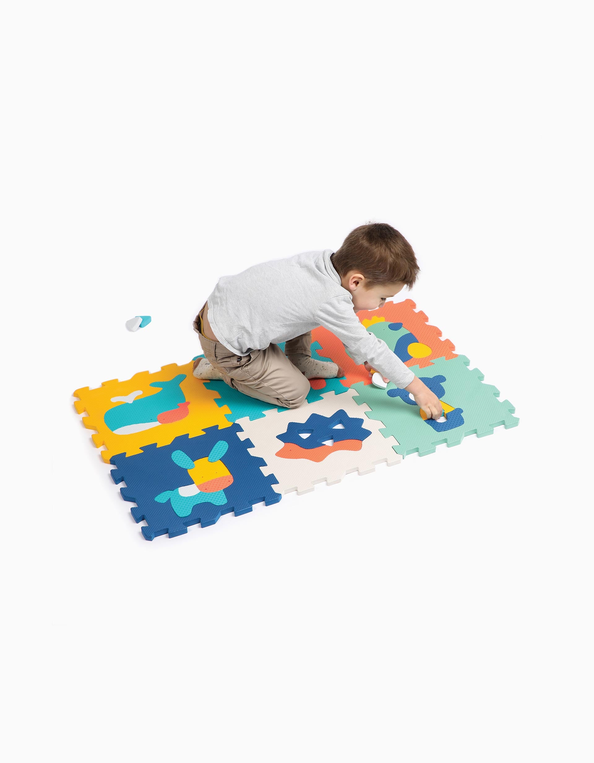 Play Mat + Puzzle Animals Ludi 10M+