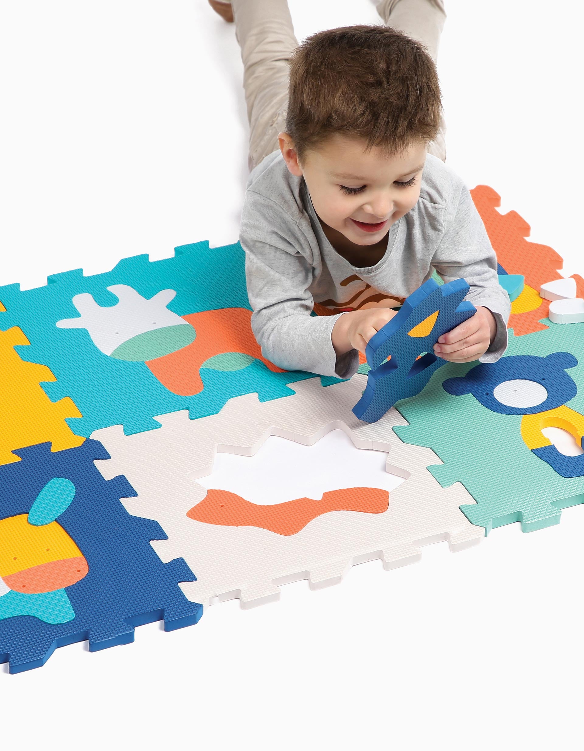 Play Mat + Puzzle Animals Ludi 10M+