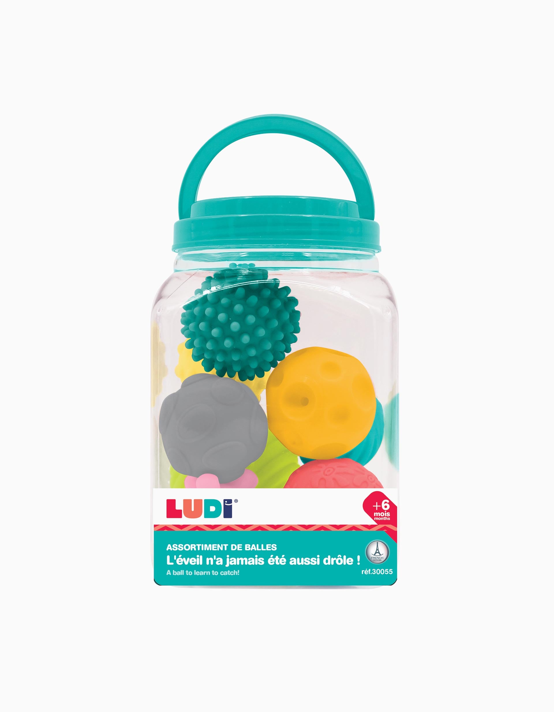 8-Pack Sensory Balls Ludi 6M+