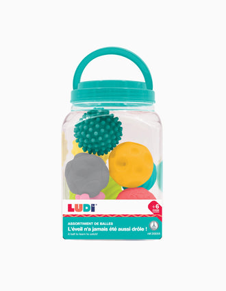 Pack 8 Bolas Sensoriais Ludi 6M+