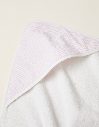 Toalha De Banho Com Capuz Pink 75X75Cm Zy Baby
