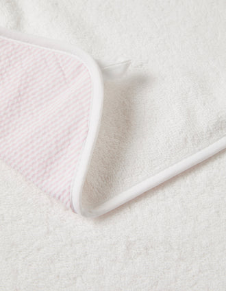 Toalha De Banho Com Capuz Pink 75X75Cm Zy Baby