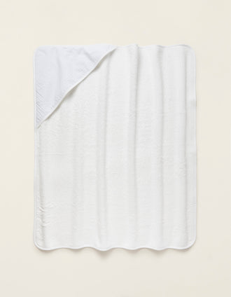 Hooded Bath Towel Blue 75X75Cm Zy Baby