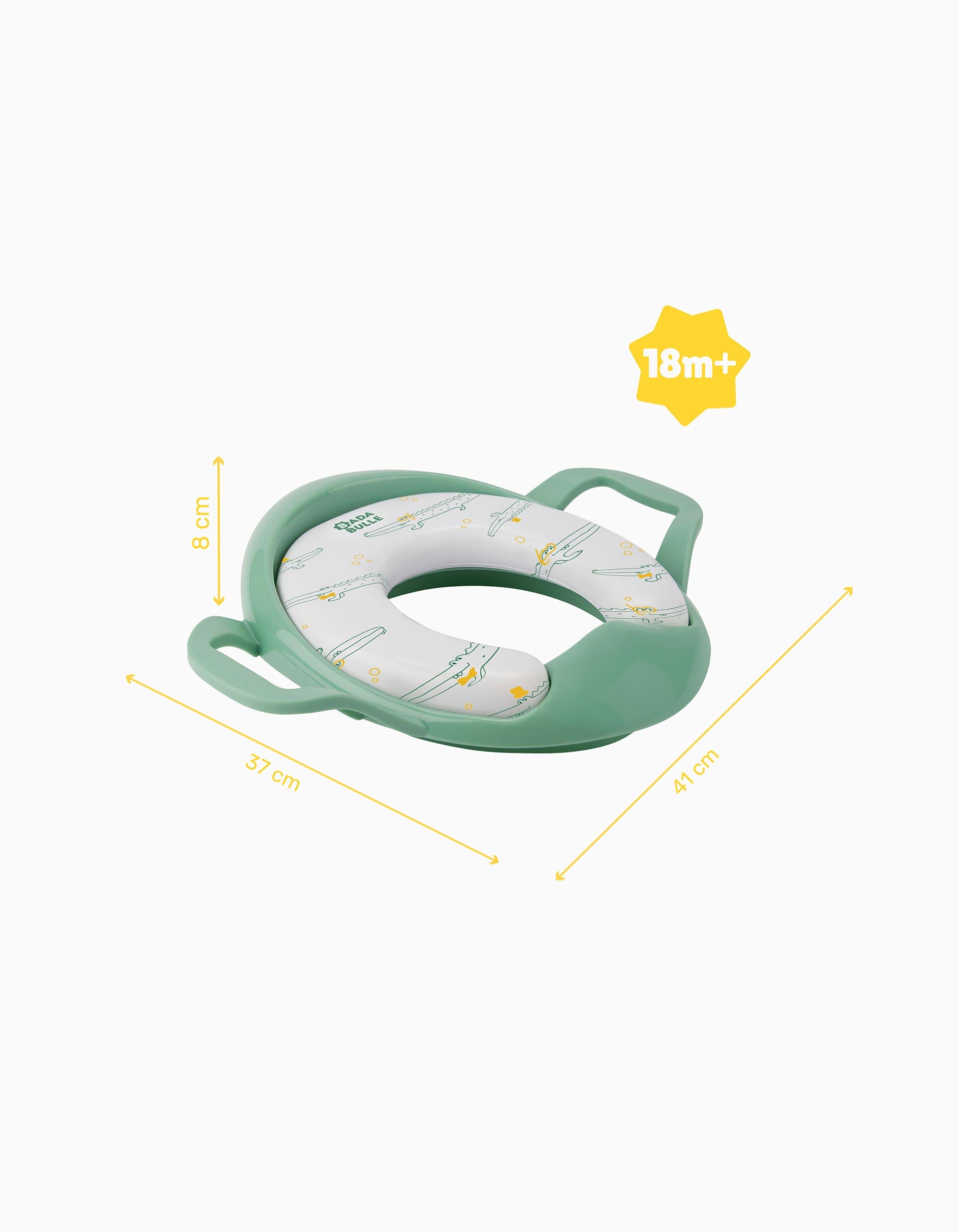 Padded Toilet Seat Reducer Green Badabulle