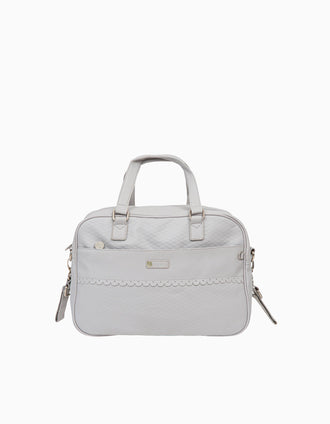 Changing Bag Ecopiel Rombos Grey Bimbipirulos